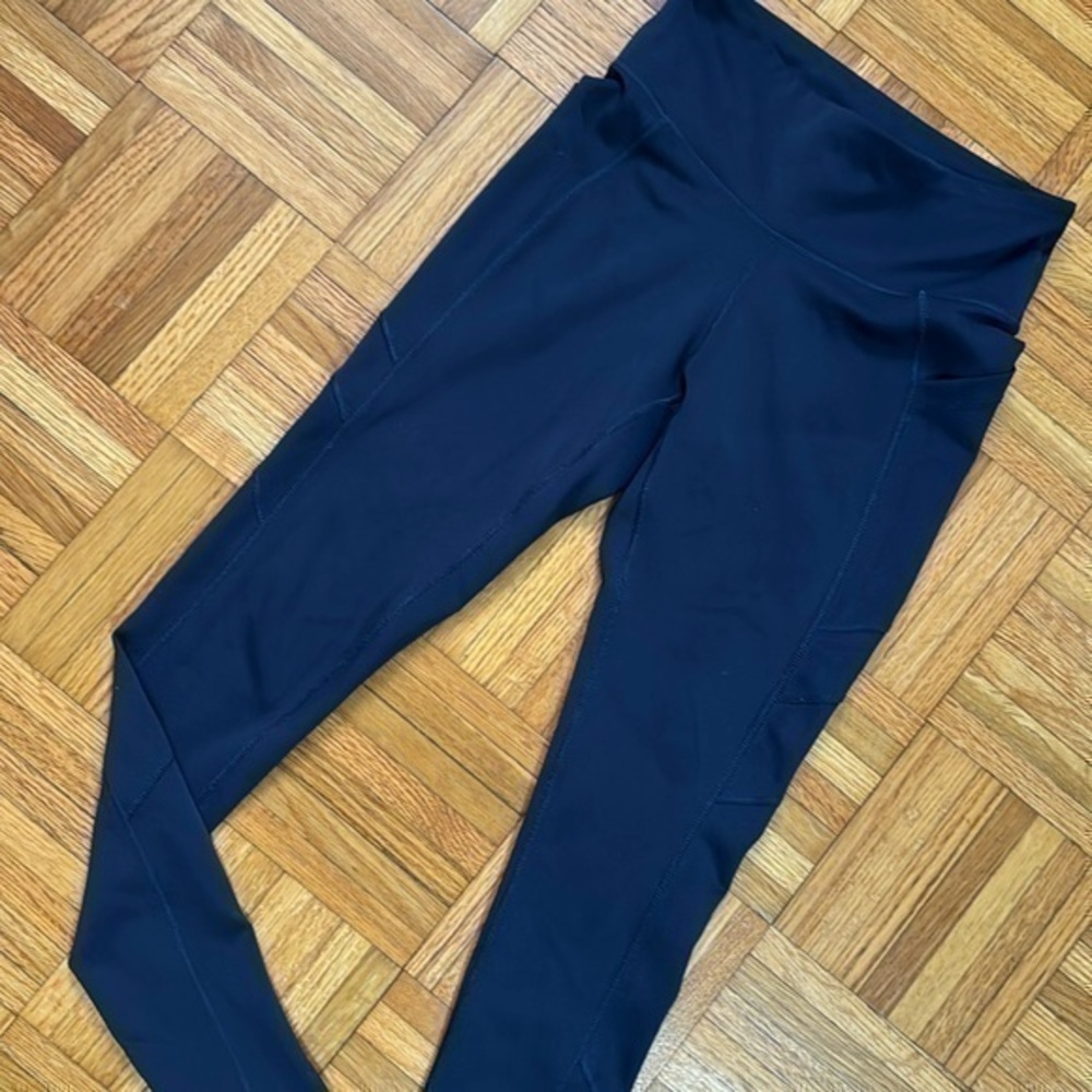 New balance women’s navy blue‎ leggings xs activewear yoga